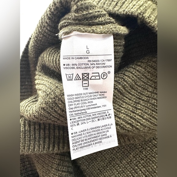 Banana Republic Green Crewneck Sweater NWT - Picture 6 of 6